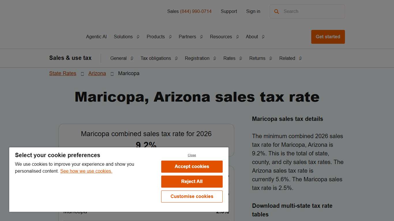 2026 Maricopa, Arizona Sales Tax Calculator & Rate – Avalara